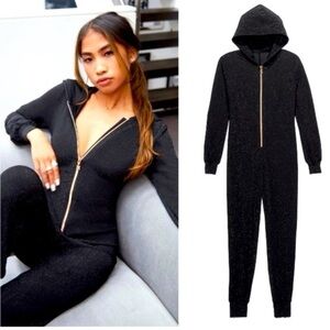Savage x Fenty onesie jumpsuit Hooded Metallic Sleep &‎ Shine Jogger Rihanna